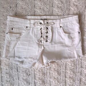 Billabong Cutoff Shorts w/ Front Tie Closure